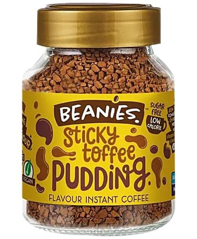 Beanies Instant Flavoured Coffee Sticky Toffee Pudding 50gm
