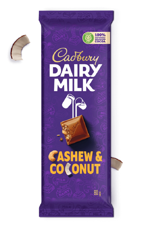 Cadbury Dairy Milk Cashew & Coconut Chocolate 80g