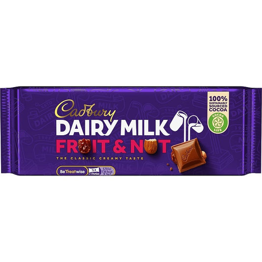 Cadbury Dairy Milk Fruit n nut 110g (UK)