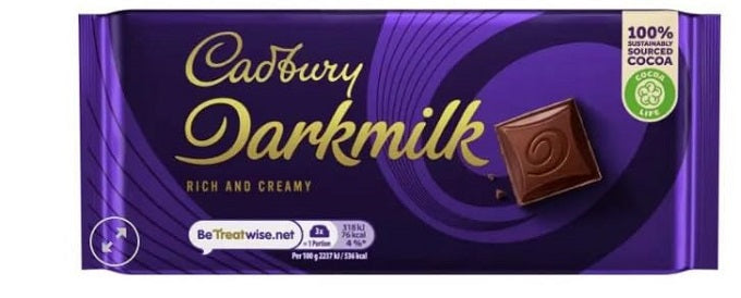 Cadbury Darkmilk Rich And Creamy Chocolate 90gm (UK)
