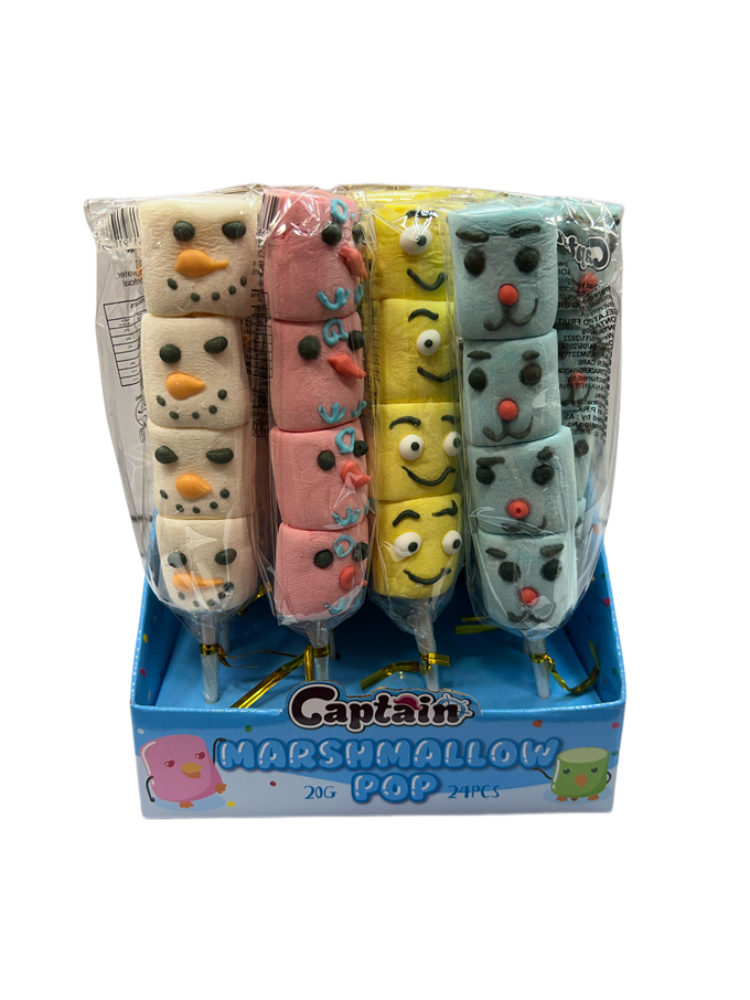Captain Marshmallow Pop Candy 24PCS