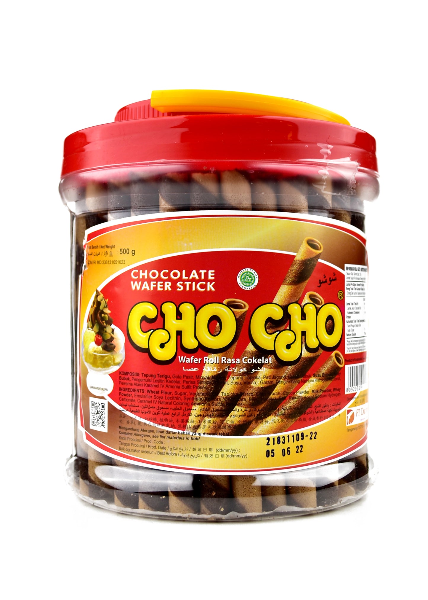 Cho Cho Wafer Stick Chocolate 500 Gm