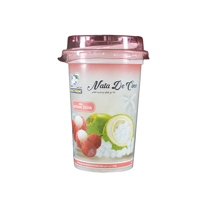 Dolphin Nata De Coco With Lychee Fruit Drink 270g