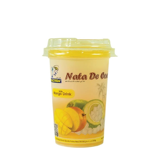 Dolphin Nata De Coco With Mango Fruit Drink 270g