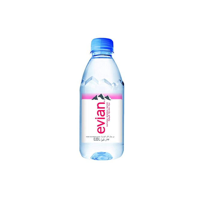 Evian Natural Mineral Water, 330Ml