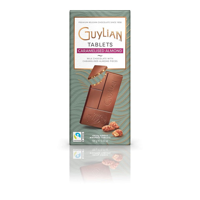 Guylian Caramelised Almond Chocolate Tablet 100g