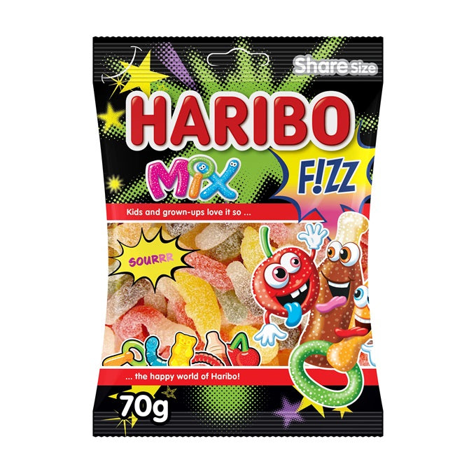 Haribo Mix Fizz Sour Jelly - 160gm
