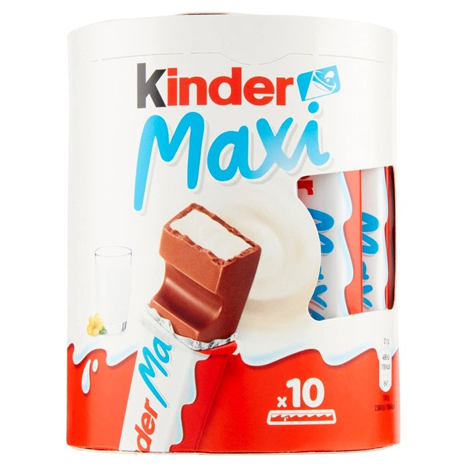 Kinder Maxi 10 Chocolate Sticks 210gm