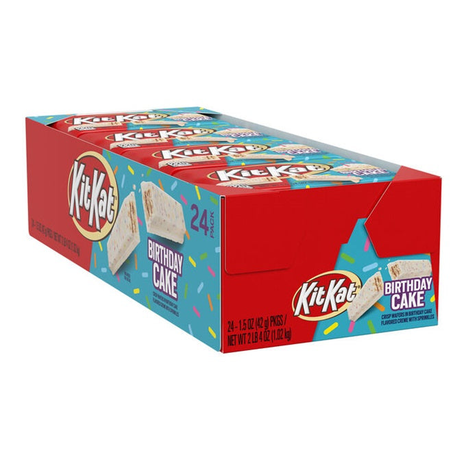 KitKat Birthday Cake Flavored Crisp Wafers (24 Pack)