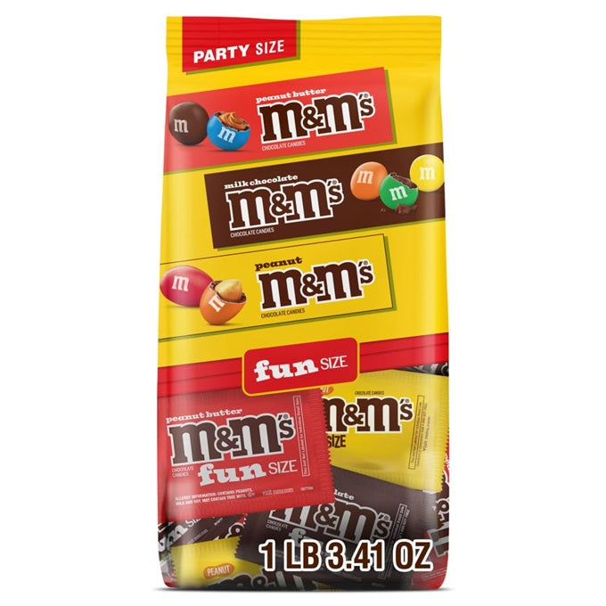 M&M'S Fun Size Variety Pack, Party Size Chocolate Bag 550gm