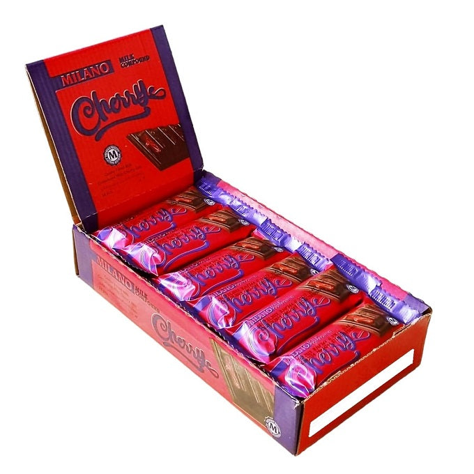 Milano Cherry Chocolate Bar 24pcs Box - 576g