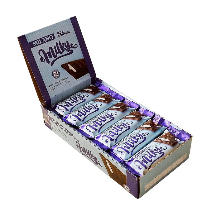 Milano Milky Chocolate Bar 24pcs Box - 576g