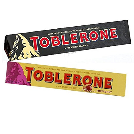 Toblerone Dark and Fruit and Nut 100gm Chocolate Pack of 2