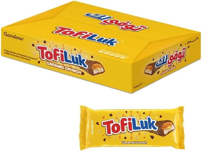 Tofiluk Caramel Crunch Biscuit Bars 33g (12P)