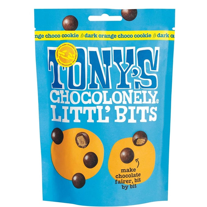 Tony's Chocolonely Littl’ Bits Dark Orange Choco Cookie Chocolate 100gm