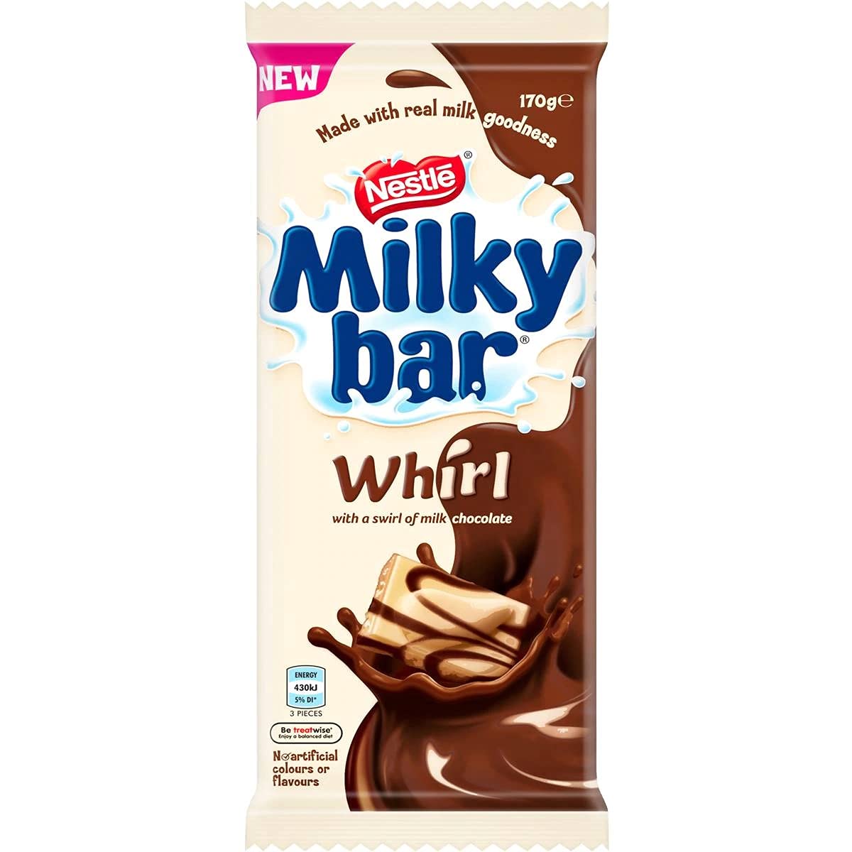 Nestle Milky Bar White Whirl Milk Chocolate 170g