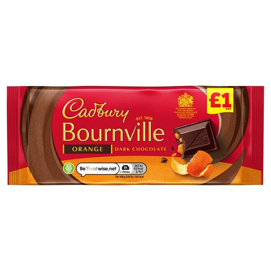 Cadbury Bournville Orange Dark Chocolate Bar 100g