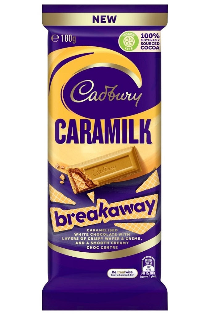 Cadbury Caramilk Breakaway Chocolate 180gm