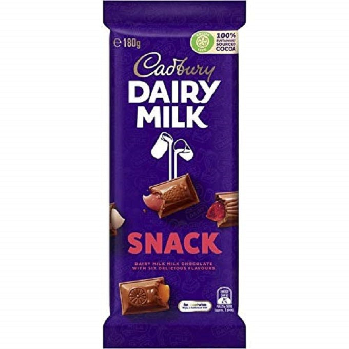 Cadbury Dairy Milk Snack 180g Imported Chocolate
