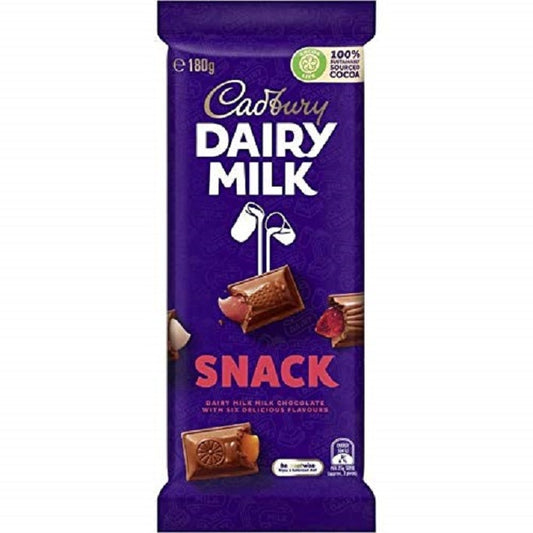 Cadbury Dairy Milk Snack 180g Imported Chocolate