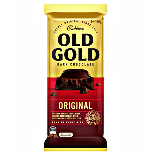 Cadbury Old Gold Dark Chocolate Original 180g Imported