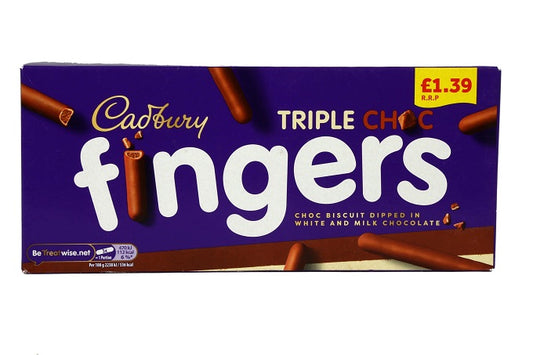 Cadbury Fingers Triple Choc Biscuit 110g