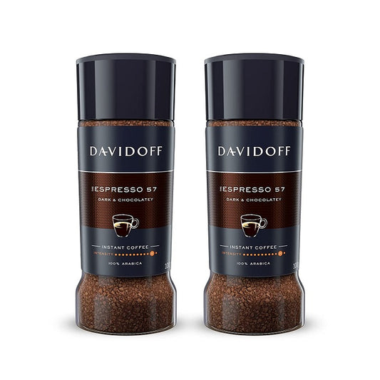 Davidoff Cafe Espresso 57 Intense Instant Coffee Ground, 100gm (2 Pack)