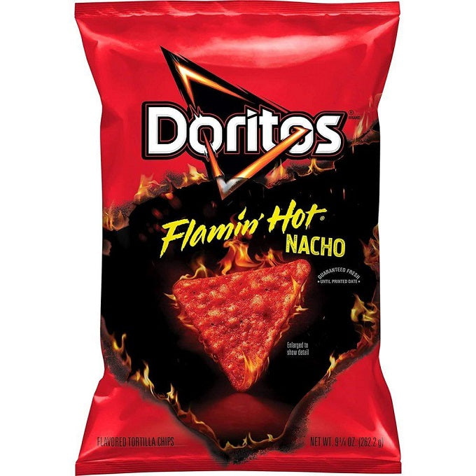 Doritos Flamin' Hot Nacho Tortilla Chips 262.2g