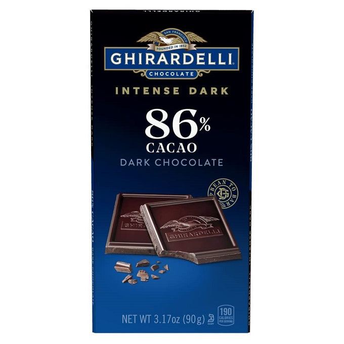 Ghirardelli 86% Cacao Dark Chocolate 90g
