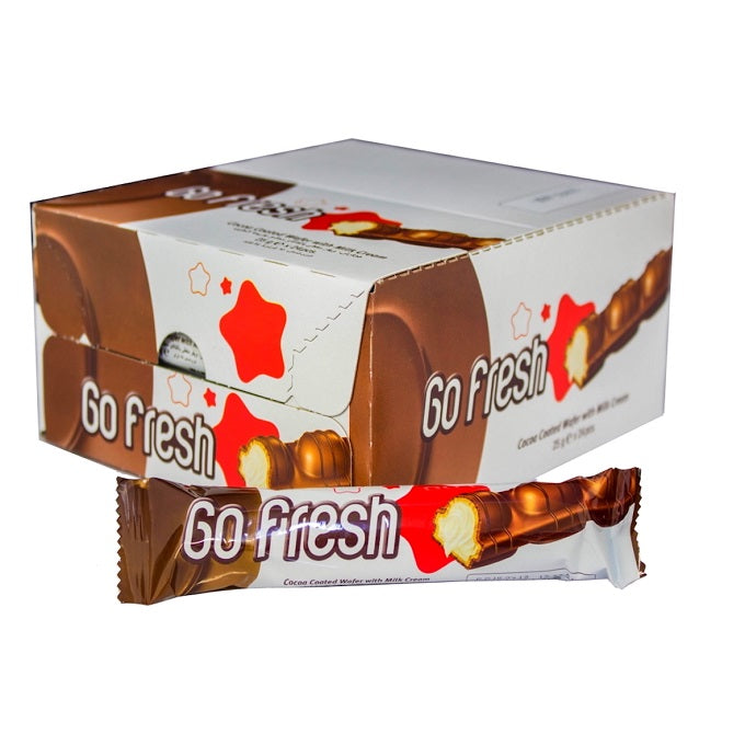 Go Fresh Milky Cream Cocoa Coated Chocolate 20g - Pack of 24