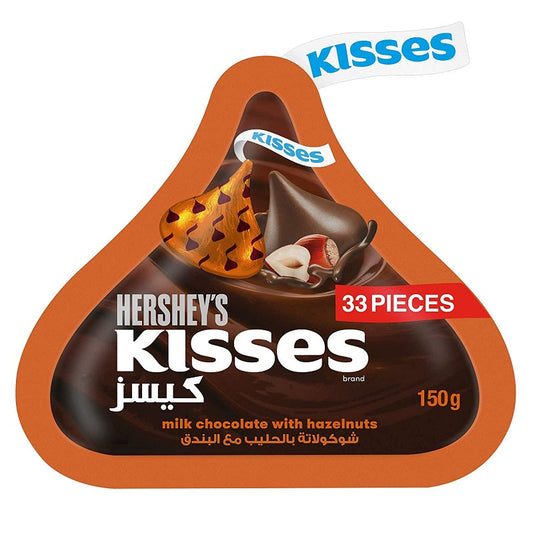 Hershey's Kisses Milk Chocolate with Hazelnuts Imported 150g