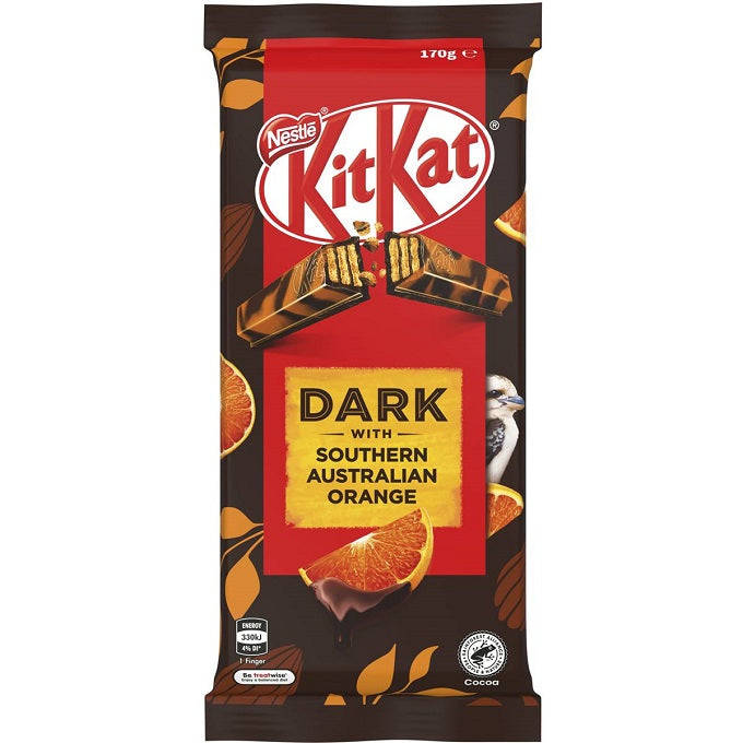 Nestle Kitkat Dark Southern Australian Orange Chocolate 170g