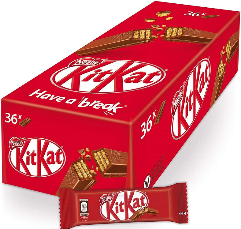 KitKat 2 Finger Milk Chocolate Bar 36 Pieces