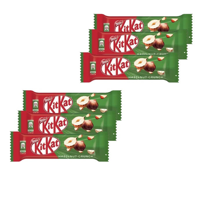 KitKat 2 Finger Hazelnut Crunch Chocolate Pack of 6