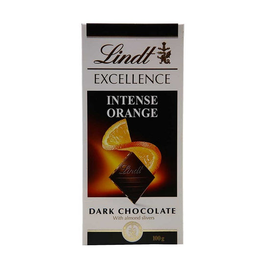 Lindt Excellence Orange Intense Chocolate 100g Imported