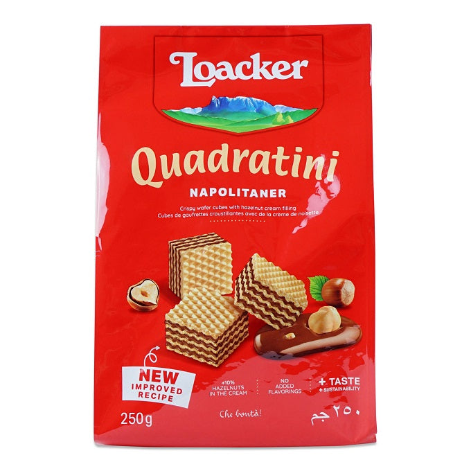Loacker Quadratini Napolitaner Wafer Cookies 250g