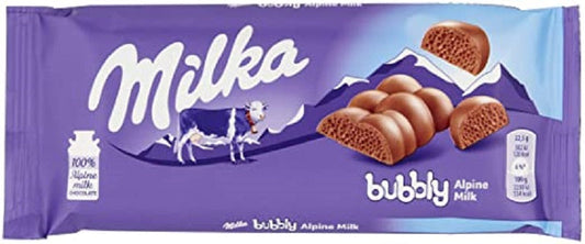 Milka Bubbly Alpine Milk 100g Imported
