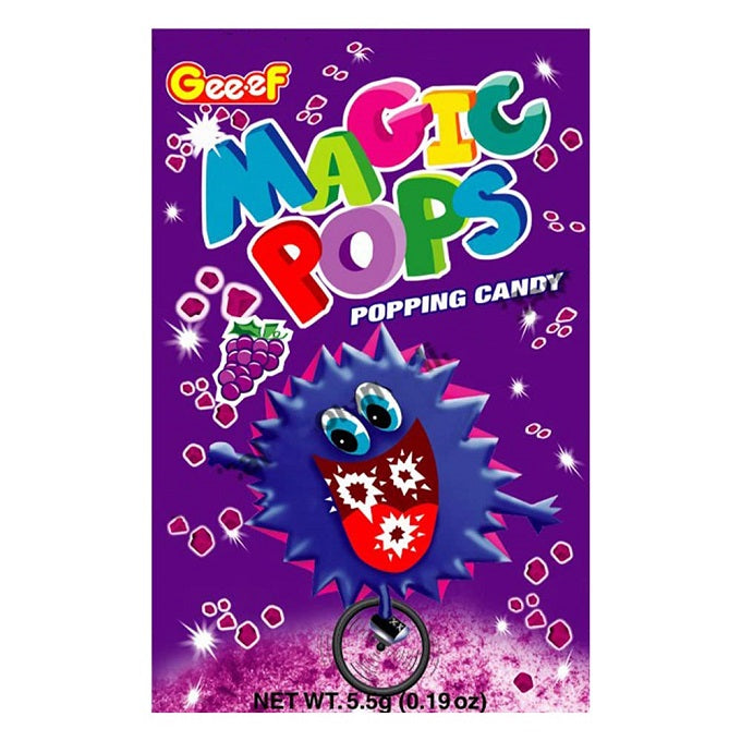 Magic Pops Popping Candy Grape Flavor (Pack of 40)