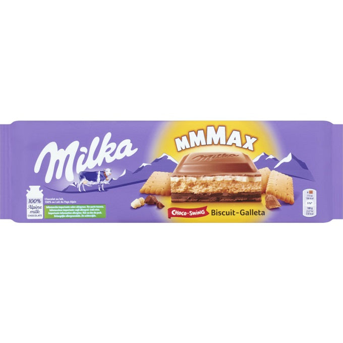 Milka MMMax Choco Swing Biscuit Slab 300g
