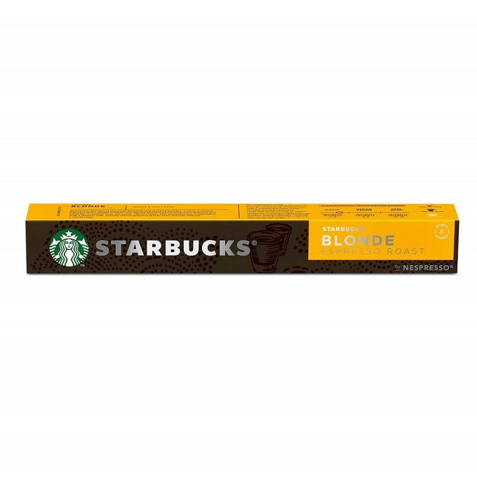 Starbucks By Nespresso Blonde Espresso Roast Coffee Pods 10 Capsules