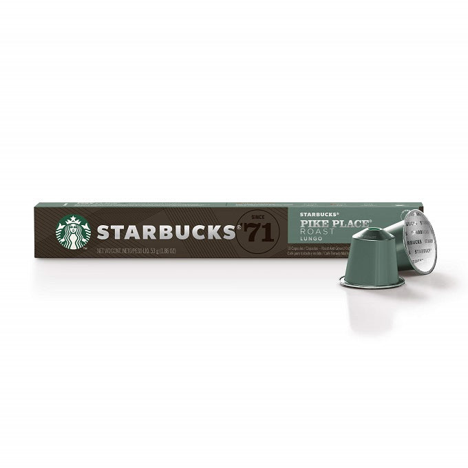 Starbucks By Nespresso Pike Place Roast Coffee Pods 10 Capsules