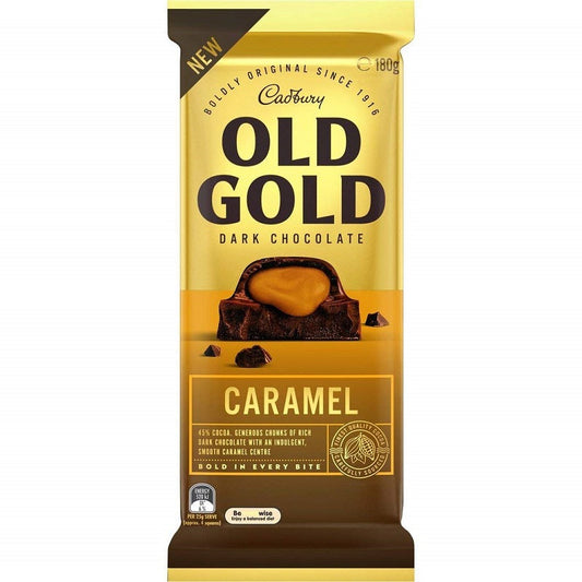 Cadbury Old Gold Dark Chocolate Caramel 180g Imported