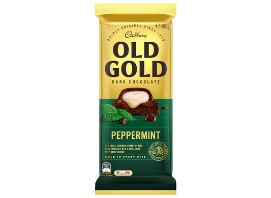 Cadbury Old Gold Dark Chocolate Peppermint 180g Imported