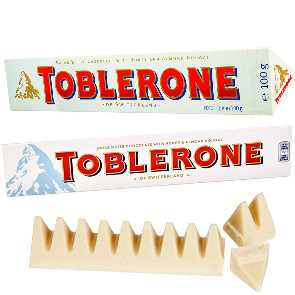Toblerone White Chocolate Pack of 2 X 100g glamshow