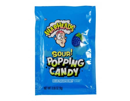 Warheads Popping Candy Blue Raspberry (Pack Of 20)