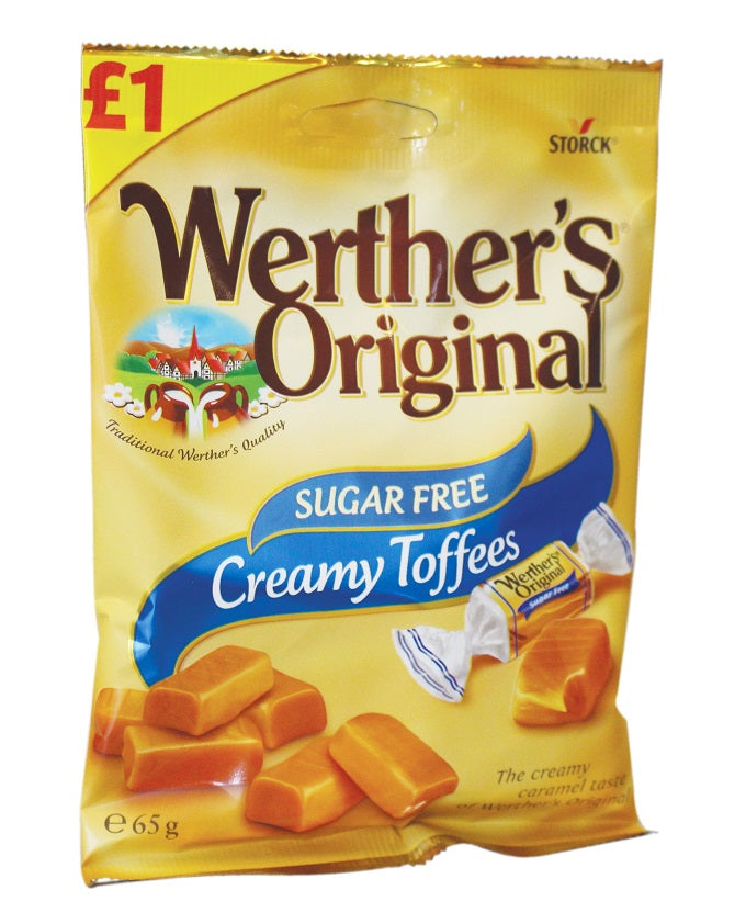 Werther's Original Sugar Free Creamy Toffees 65g
