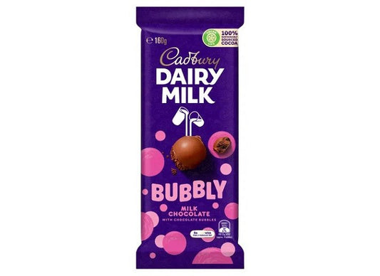 Cadbury Dairy Milk Bubbly Chocolate 160g Imported