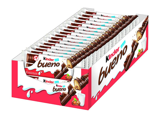 Ferrero Kinder Chocolate Bueno Box, 43g x 30 Bars