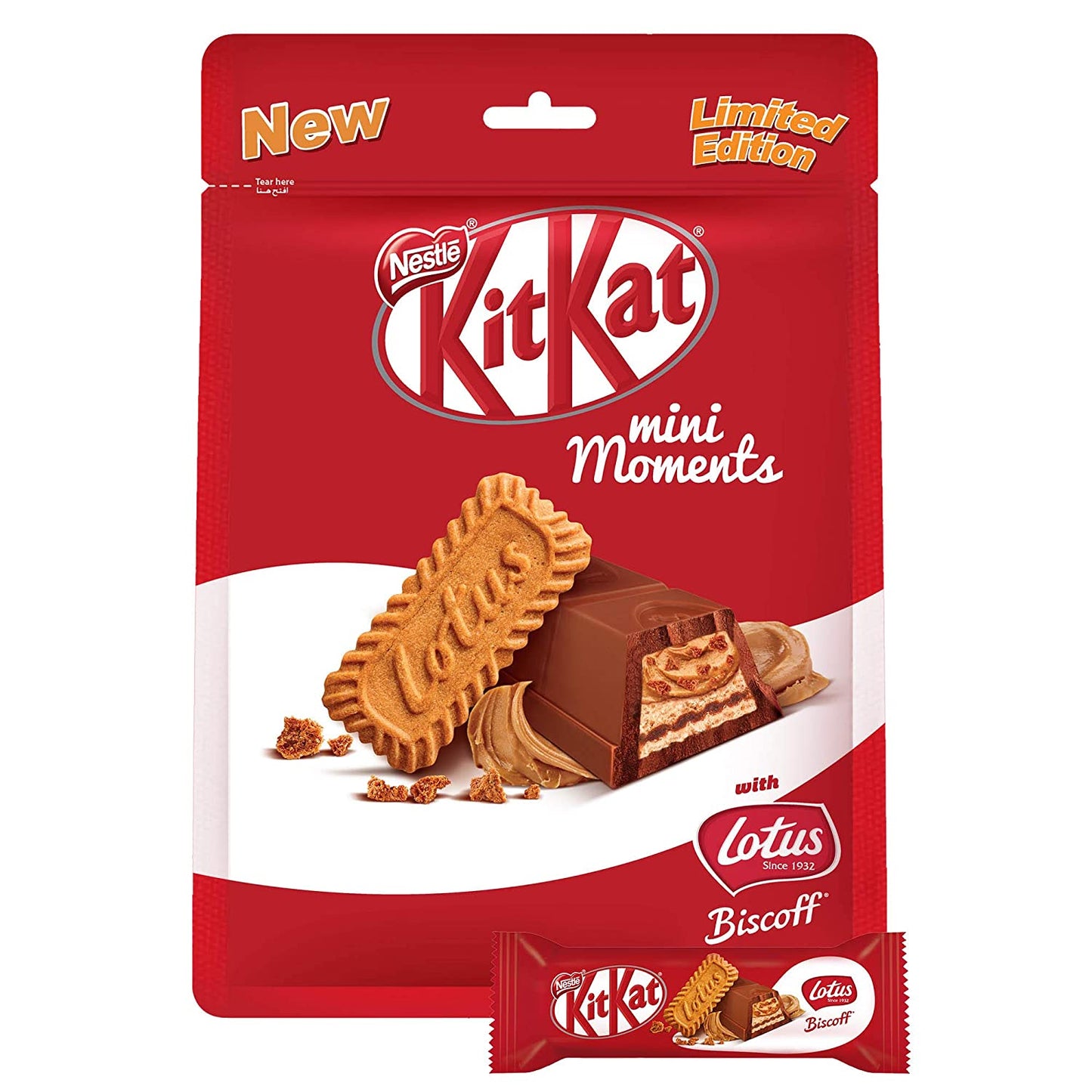 Kitkat Mini Moment with Lotus Biscoff Limited Edition 122g