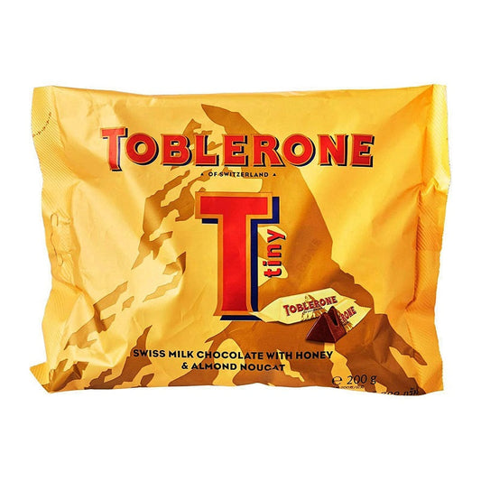 Toblerone Swiss Milk Chocolate with Honey & Almond Nougat Pouch of 200g